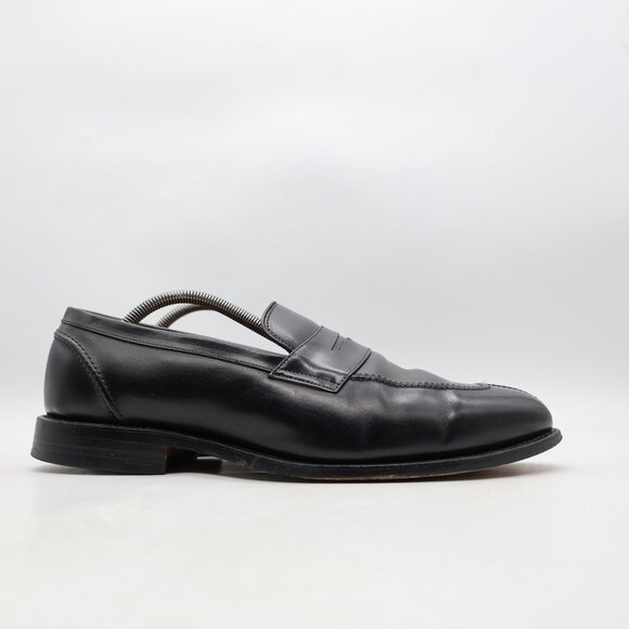 Allen Edmonds Glasgow Men's Suze 11 D Dress Loafers Black Leather Shoes USA - Picture 1 of 16